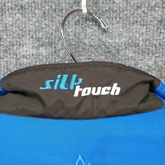 Proquip Men's Jacket Blue Black XL Silk Touch 1/4 Zip Mock Neck Long Sleeve Pull - Picture 8 of 15